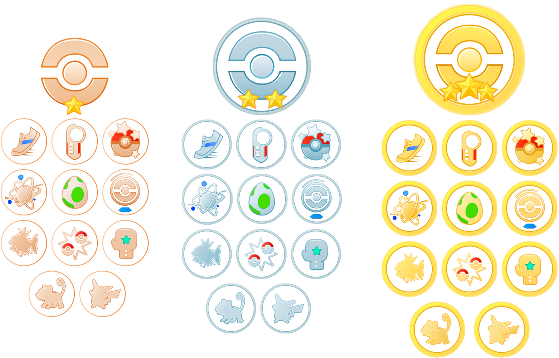 Image result for Pokemon go complete medals