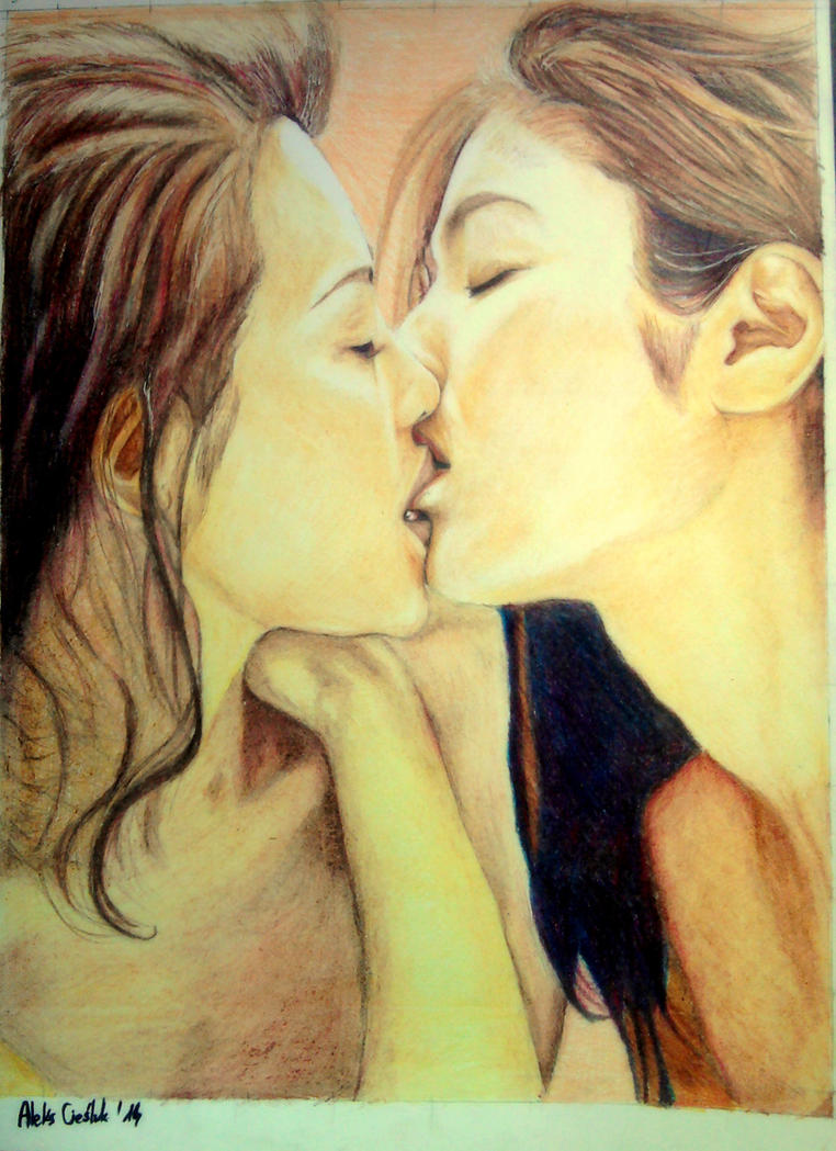 Lesbian Asian Kiss 58