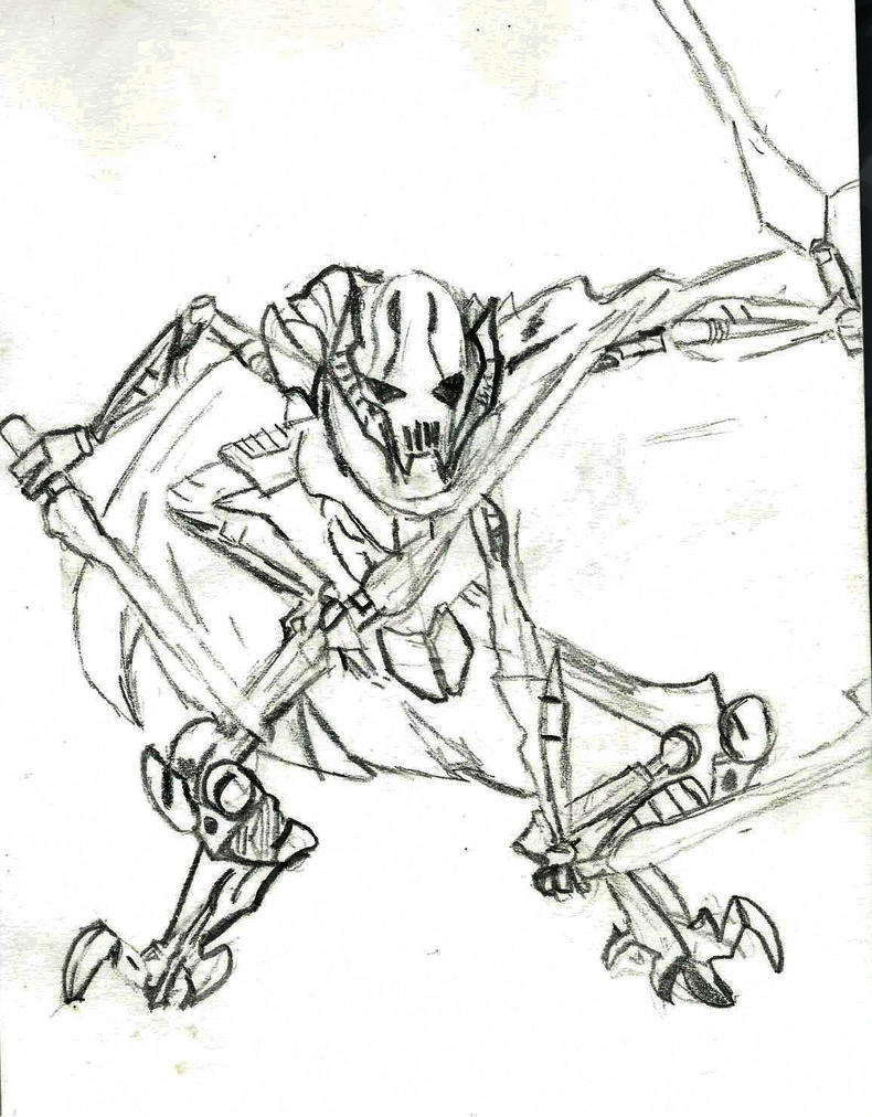 general grievous coloring sheet pages - photo #19