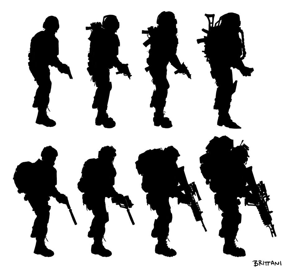 military silhouette clip art - photo #32