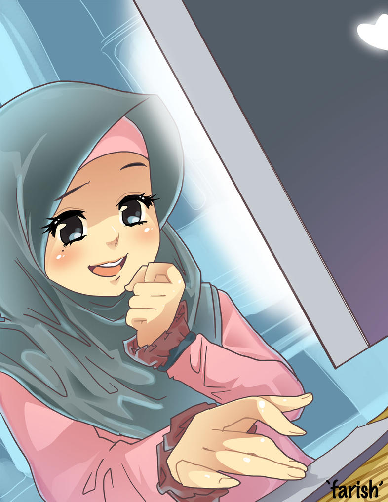Anime Muslim Girl Hijab