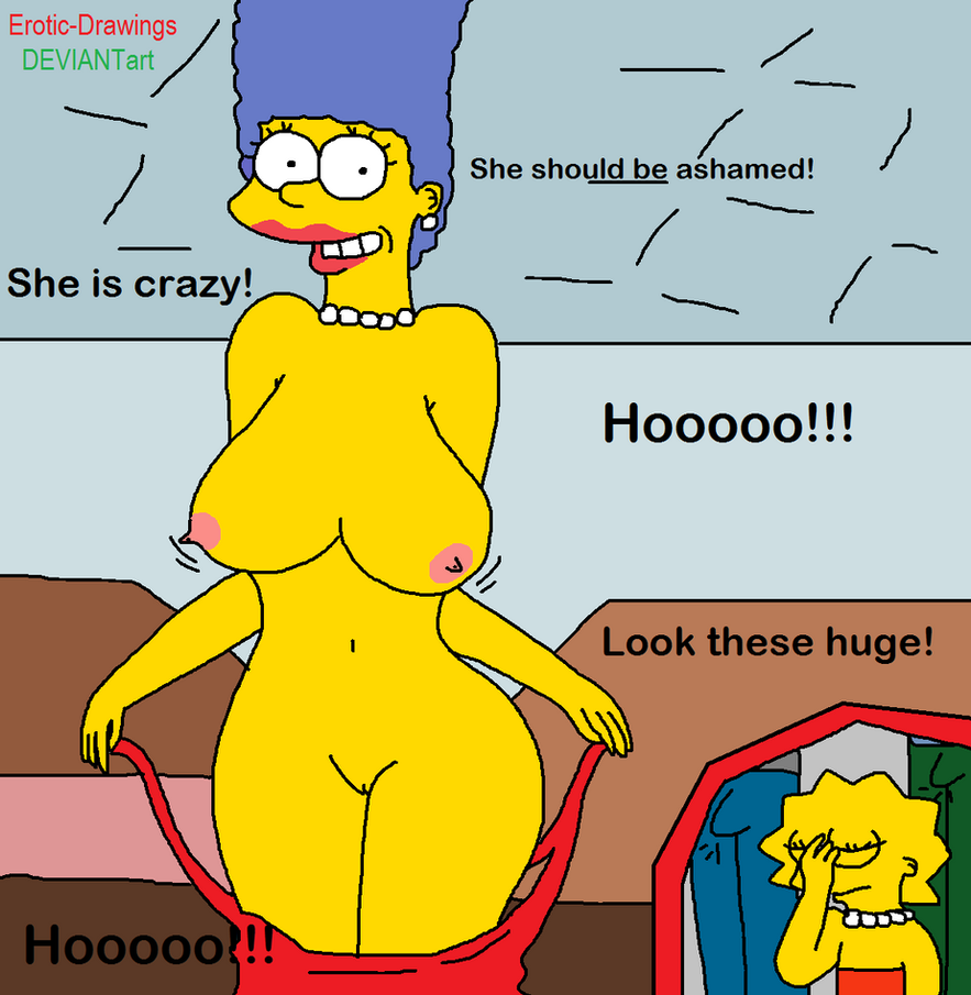 marge simpson and her daughter naked