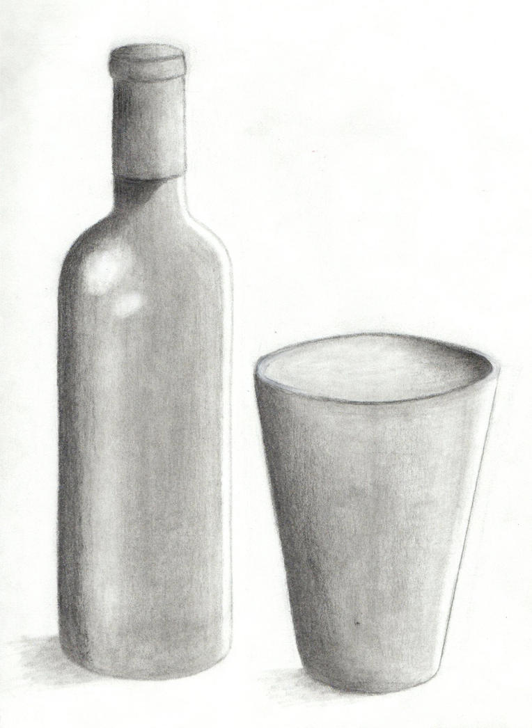 Drawing 101 - Wine Bottle 4 by xycolsen on DeviantArt