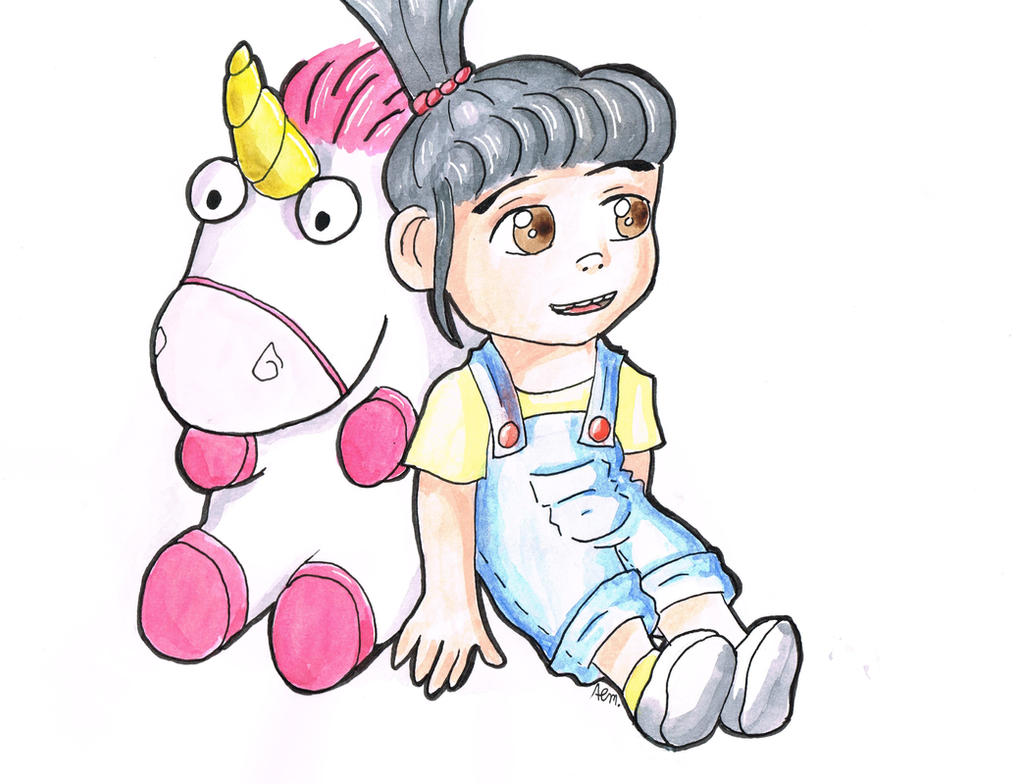 Despicable Me - Agnes and the fluffy unicorn by ...